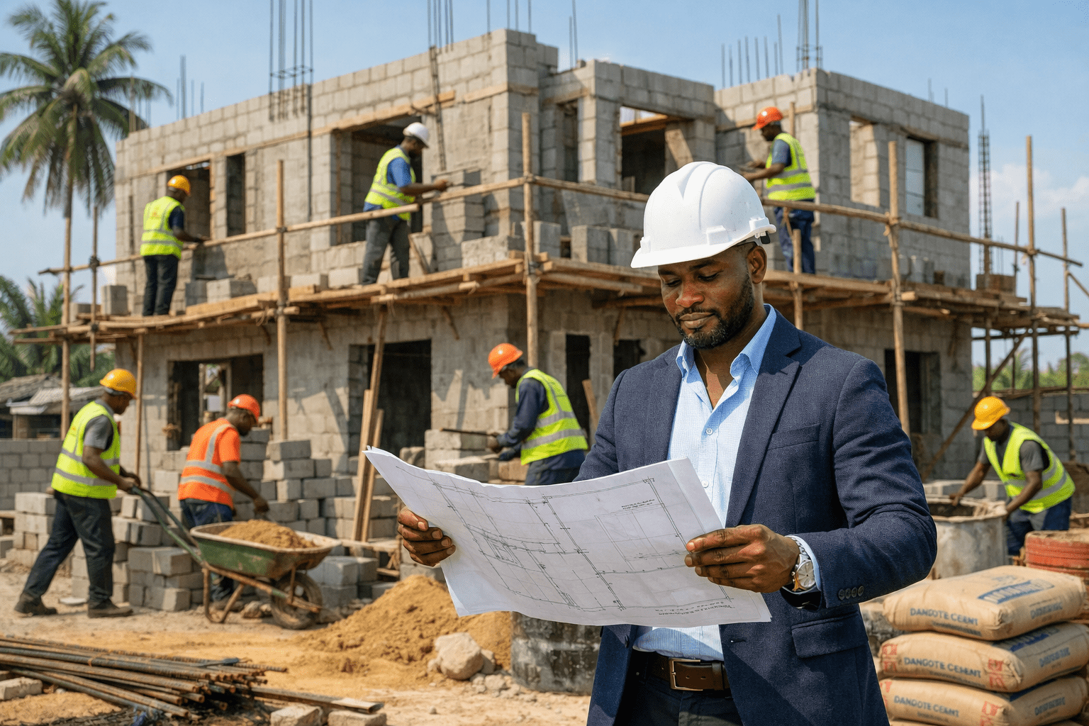 20260306_0530_Efficient Nigerian Construction Site_simple_compose_01kk0pj4greb8s4gfhae0yfcc8